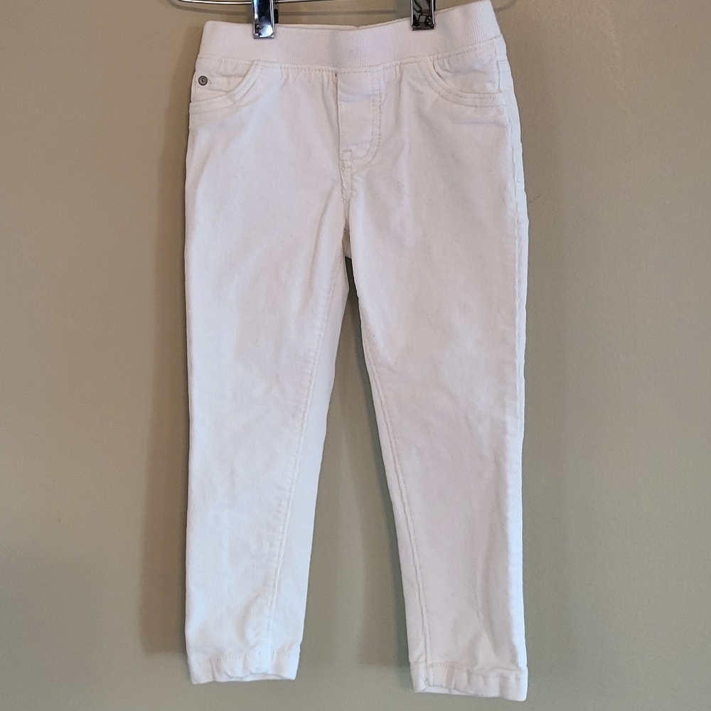 Wonder Kids white corduroy jeggings
